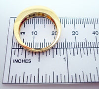 18k Gold 1.47ct TW Genuine Natural Rainbow Sapphire Channel Ring Band (#J235)
