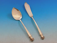 English Shell by Lunt Sterling Silver Flatware Set Service 84 pcs M Monogram