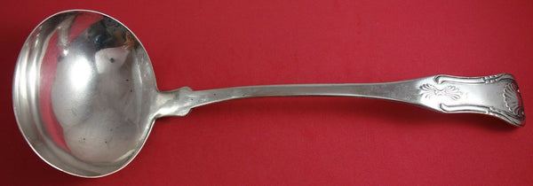 Coin Silver By Various Makers Sterling Silver Soup Ladle D and K 12 1/2"