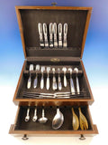 Cactus by Georg Jensen Danish Sterling Silver Flatware Set for 6 Service 52 Pcs