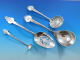 Medallion Gorham Sterling Silver Flatware Service Dinner Set 119 pcs Multi motif