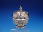 1728 Georgian English Sterling Silver Round Sauce Bowl with Cover (#4306)