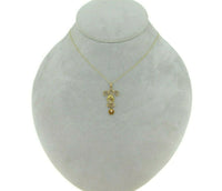10k Victorian Pearl and Diamond Lavaliere (#J4782)