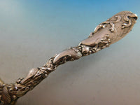 Whiting Sterling Silver BonBonniere Spoon Shell Seaweed Motif 10 1/4" Art Silver