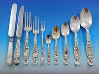 Heraldic by Whiting Sterling Silver Flatware Set 12 Service 135 Pieces Dinner