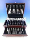 Contrast by Lunt Sterling Silver Flatware Set Service 65 Pcs Mid-Century Modern