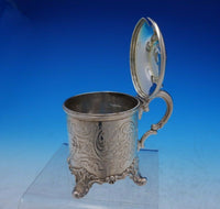 John Evans English Sterling Silver Mustard Pot w/Lid and Handle c.1846 (#3869)