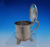 John Evans English Sterling Silver Mustard Pot w/Lid and Handle c.1846 (#3869)