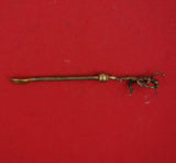 Greek God by Unknown Maker Sterling Silver Salt Spoon gold washed 2 3/4"