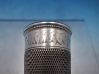Sterling Silver Jigger / Shot Glass Engraved Only A Thimble Full (#6592)