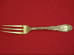 Chrysanthemum by Tiffany and Co Sterling Silver Fruit Fork Horse Crown Vermeil