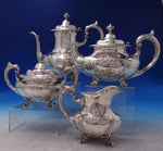 Burgundy by Reed and Barton Sterling Silver Tea Set 4pc #745 (#7170)