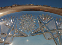 Wilcox Co. Cut Glass Punch Bowl with Sterling Silver Grapes (#2159)