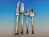 Chapel Bells by Alvin Sterling Silver Flatware Set for 12 Service 63 pcs Dinner