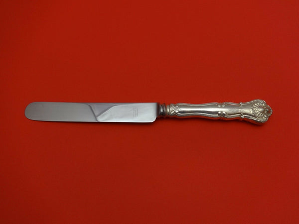 New Queens by Durgin Sterling Silver Dinner Knife Blunt with Stainless 9 3/4"