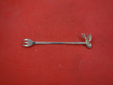 Indigenous Sterling Silver Pickle Fork Hand Wrought Cast 3D Flying Fish 7 1/4"