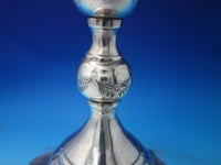 Rose by Unknown Sterling Silver Candlestick Pair 12 1/2" Vintage (#6148)
