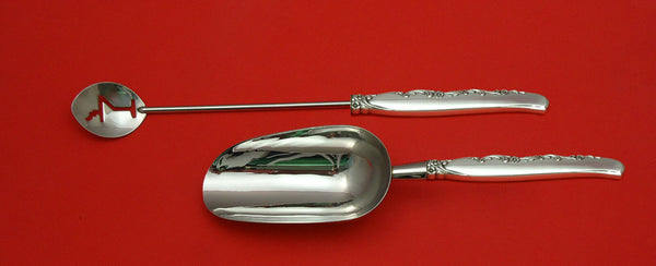 Flower Lane by Oneida Sterling Silver Bar Set 2pc HHWS  Custom Made