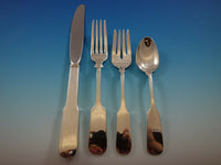 Old English Tipt by Gorham Sterling Silver Flatware Set Service 58 pieces Plain