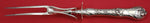 Les Cinq Fleurs by Reed and Barton Sterling Silver Roast Carving Fork 11 1/2"