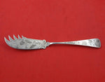 Dominick and Haff Bright-Cut Sterling Silver Cheese Knife AS with Five Teeth 8"