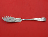 Dominick and Haff Bright-Cut Sterling Silver Cheese Knife AS with Five Teeth 8"