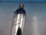 La Pierre Sterling Silver Perfume Bottle with Chain Has Dents 3 1/4" (#6643)