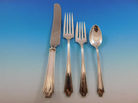 King Albert by Whiting Sterling Silver Flatware Service for 12 Set 108 pieces