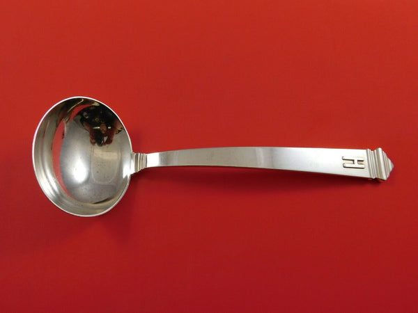 Hampton by Tiffany Sterling Silver Gravy Ladle w/ Applied "H" Mono 7 1/4"