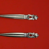 Acorn by Georg Jensen Sterling Silver Relish Set 2pc 6" Antique Silverware