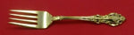 Grand Victorian Vermeil By Wallace Sterling Silver Salad Fork 6 1/2"