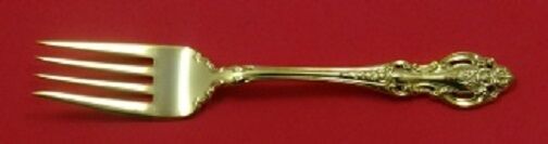Grand Victorian Vermeil By Wallace Sterling Silver Salad Fork 6 1/2"