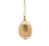 10k Yellow Gold Vintage Locket Engraved with Flowers (#J5408)