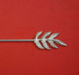 Olle Johanson Sterling Silver Hors D' Oeuvre Pick w/ Leaf 3" Heirloom Silverware