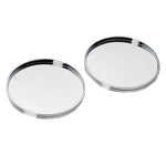K+T by Christofle France Silverplate Drink Coaster Set of 2 - New