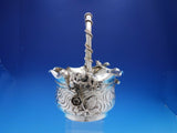 Number 41 by Meriden Silverplate Basket with Squirrel with Applied Roses (#4504)