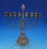 Judaica by Unknown .800 Silver Menorah 8-Candle 11" Tall x 8 1/2" (#6533)