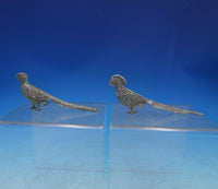 Vigueras Mexican Sterling Silver Salt and Pepper Set 2pc Pheasant Form (#6538)