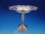 Rose Point By Wallace Sterling Silver Raised Compote #4793 (#4579)