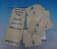 Shiebler Sterling Silver Calendar with Month and Day Cards Cast #3612 (#6745)