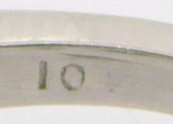 Antique Platinum Genuine Natural Diamond Band (#J3921)