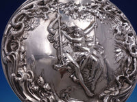 Foster & Bailey Sterling Silver Hand Mirror #2027 Figural Man & Woman (#6659)