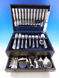 Scroll by Georg Jensen Danish Sterling Silver Flatware Set Service 93 pcs Dinner