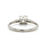 Platinum 1.10 Carat Genuine Natural Diamond Engagement Ring (#J5451)