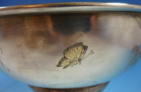 Gorham Sterling Silver Fruit Bowl with Bird and Butterfly #1565 (#1368)