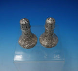 Repousse by Jacobi and Jenkins Sterling Silver Salt Pepper Shaker Set 2pc #5085