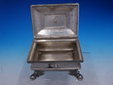 Vintage Polish 700 Silver Footed Jewelry Box with Walnut Finial (#4271)