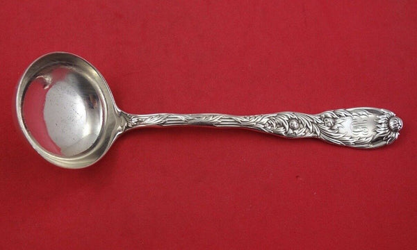 Chrysanthemum by Tiffany and Co Sterling Silver Gravy Ladle plain bowl 7 1/2"