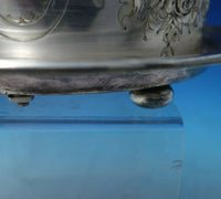 English Silverplate Biscuit Box Covered and Engraved 9" x 6 1/2" (#5613)
