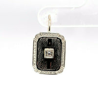 14k White Gold General Natural Diamond Earrings (#J5525)